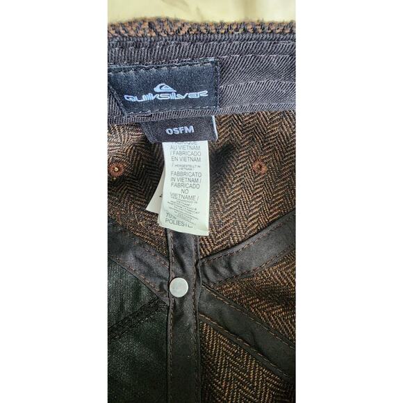 Metanoia Phantom Strapback Quiksilver Hat Polyester/Wool/Acrylic Blend Skater - Picture 3 of 5